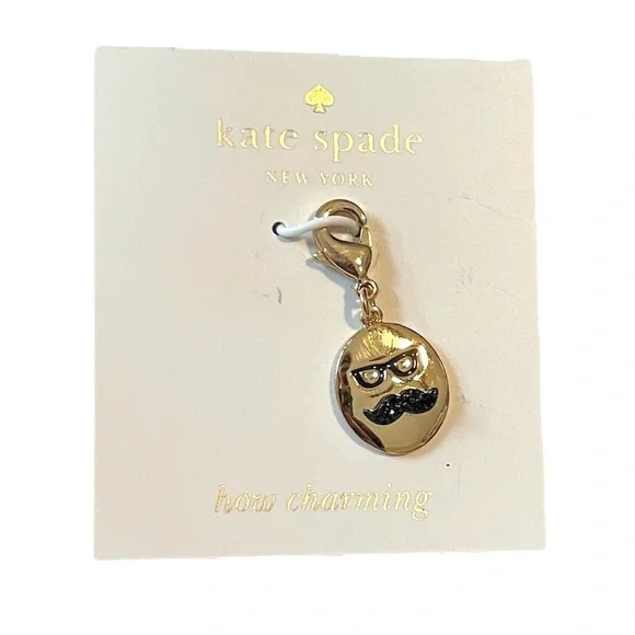 🌀 kate spade How Charming Mustache Charm - Picture 4 of 9
